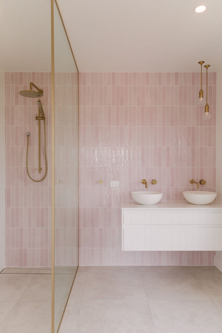 Pink, White and Gold Ensuite