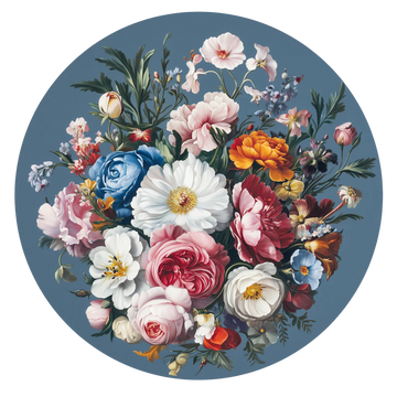 Olivia Floral Circle Wallpaper