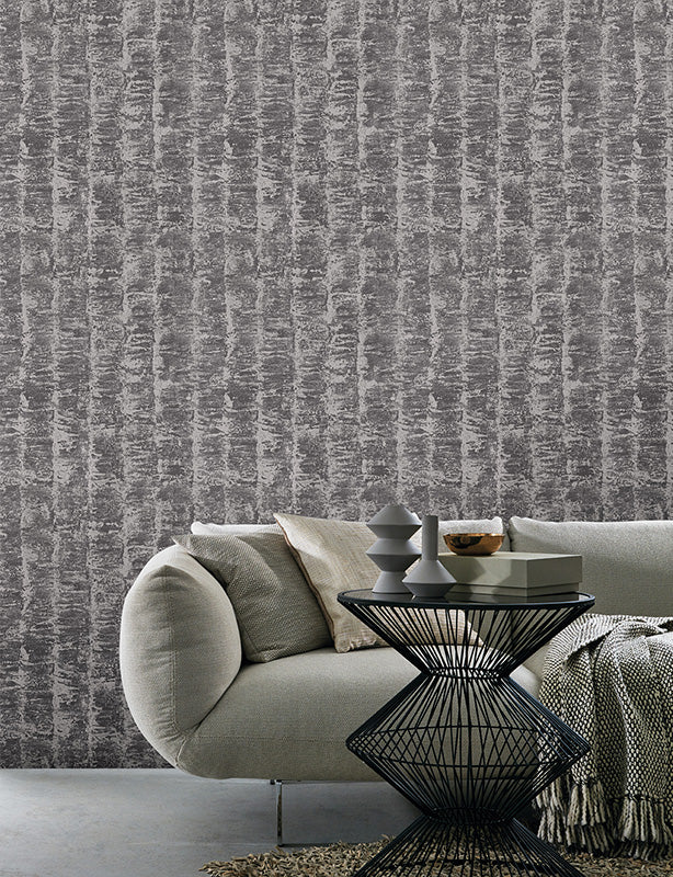 Mottled Metallic Silver Wallpaper