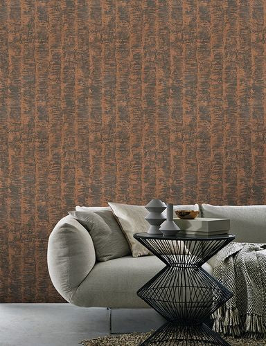 Mottled Metallic Copper Wallpaper