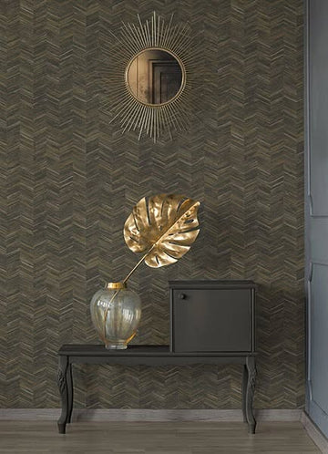 Olive Chevron Wallpaper