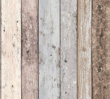 Distressed Wood Wallpaper