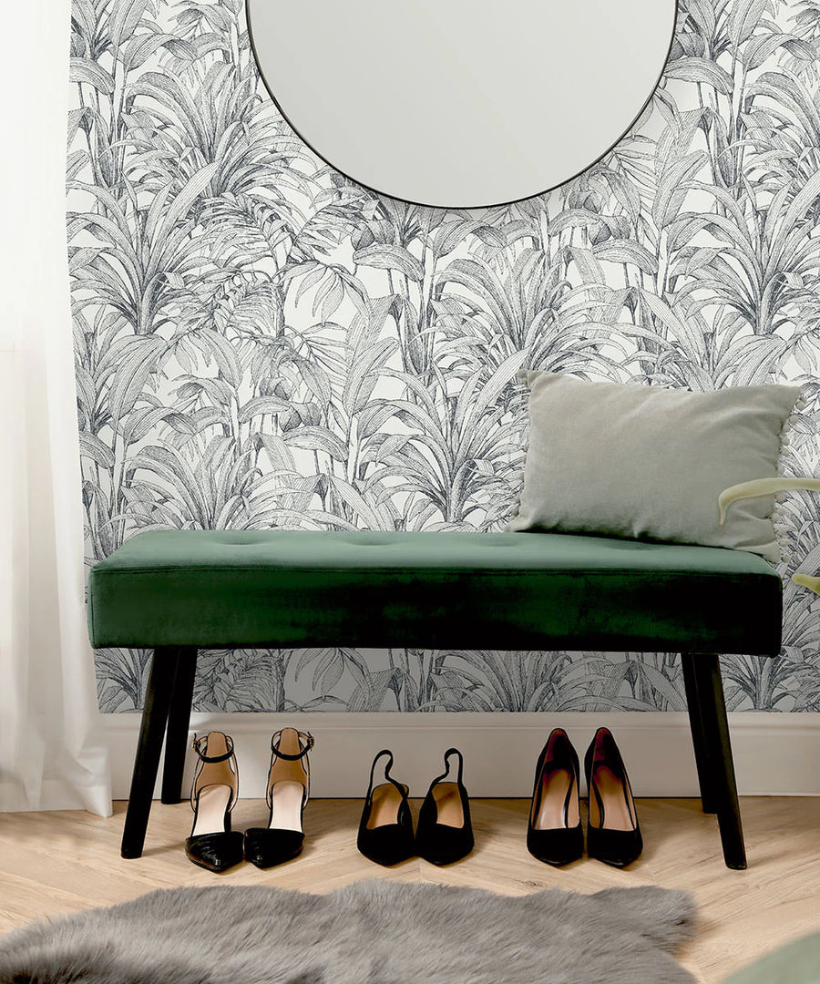 Tropical Linework Wallpaper