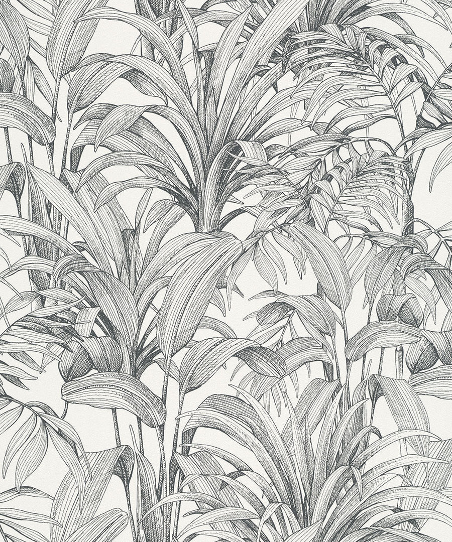 Tropical Linework Wallpaper