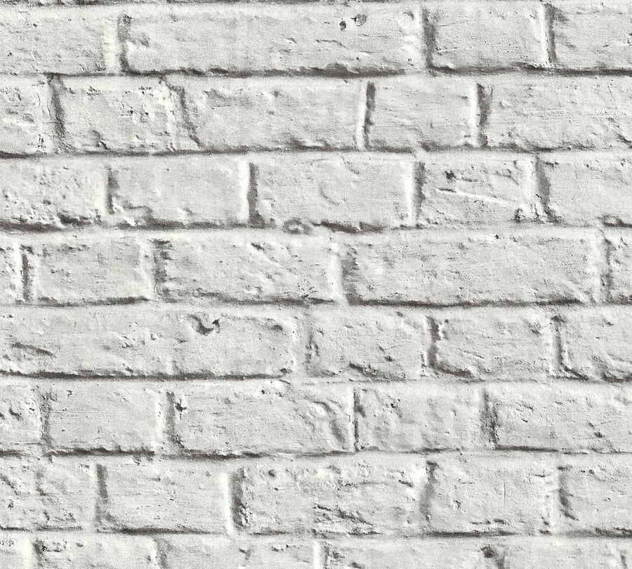 Light Grey Brick Wallpaper