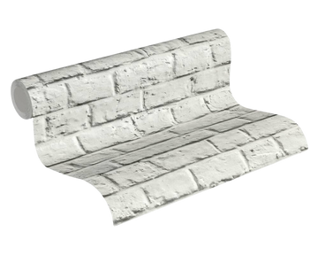 Light Grey Brick Wallpaper