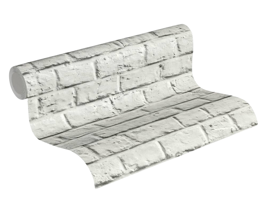 Light Grey Brick Wallpaper